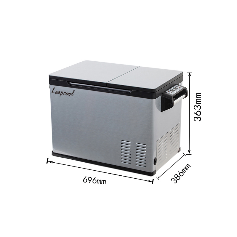 LP-35G/45G/55G Dual temperature and dual control two-zone portable refrigerator